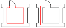 図：「上塗基準」と「壁芯基準（壁真基準）」のイメージ